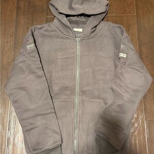 Men's Gray Zip-Up Hoodie